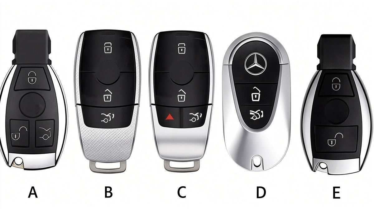 Top Grain Leather Mercedes Key Case
