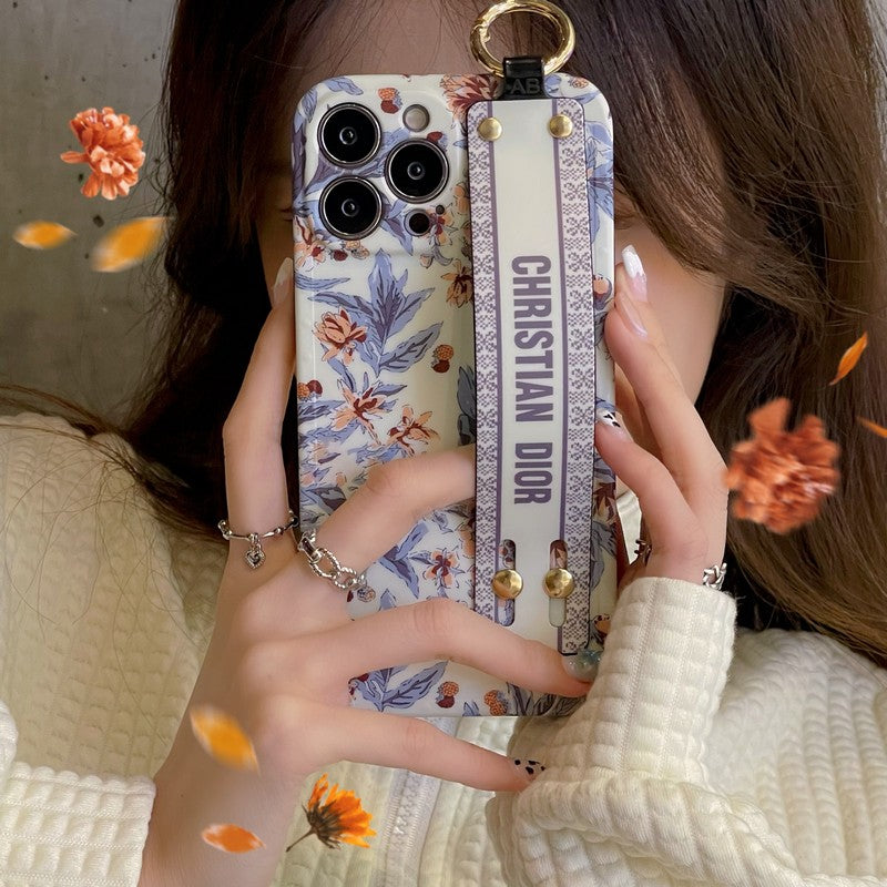 Fashion Purple & White Wristband iPhone Case
