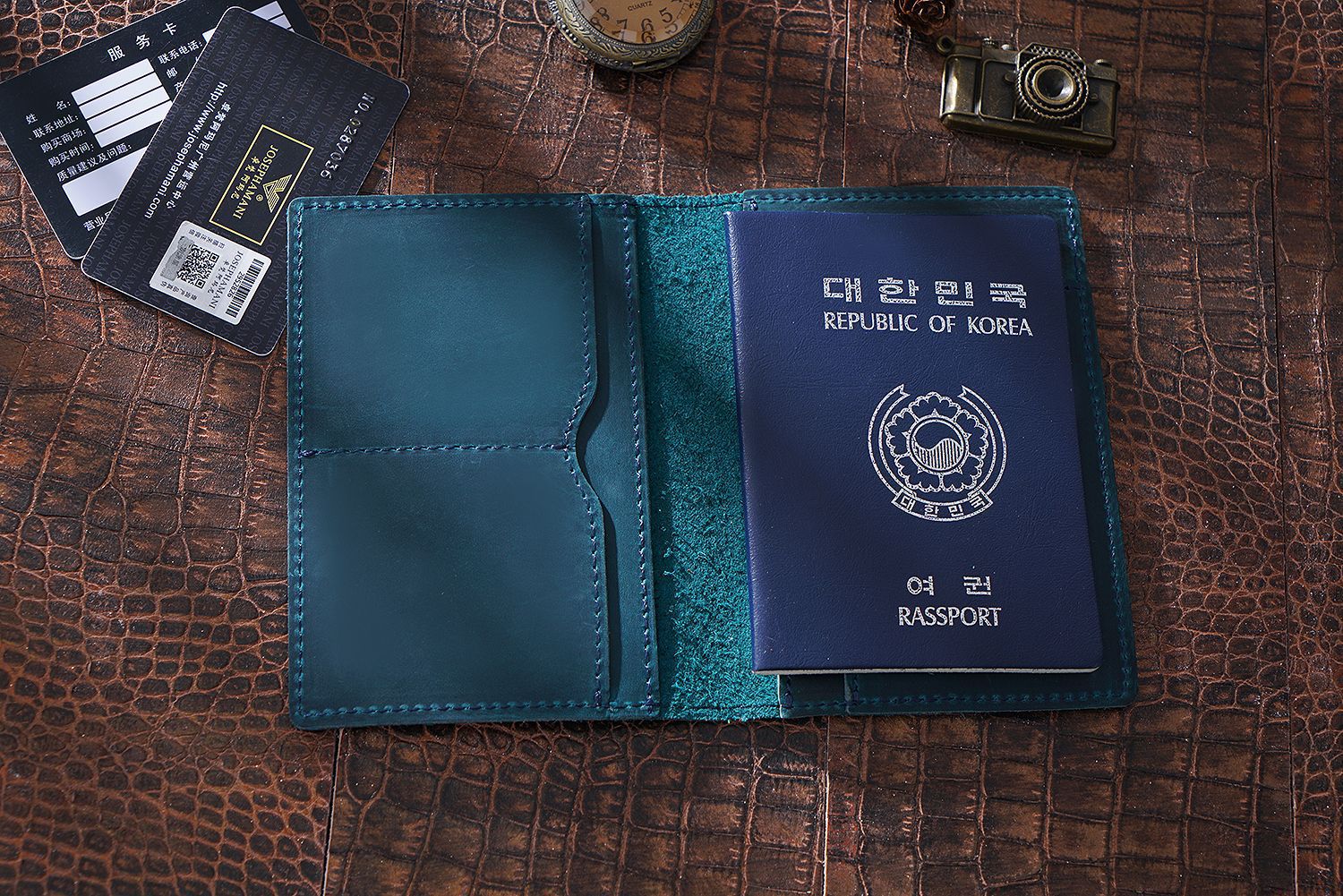 Handmade Genuine Leather Passport Holder