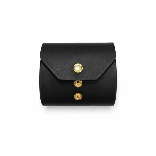 Handcrafted Leather Cash Wrap Wallet — Slim, Minimal, Essential