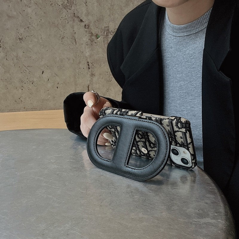 Fashion Bracket Card Bag iPhone Case