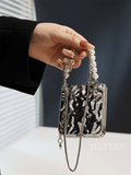 Samsung  Aluminum Alloy Textured Pearl Crossbody Galaxy Z Flip 6/5/4/3 Case