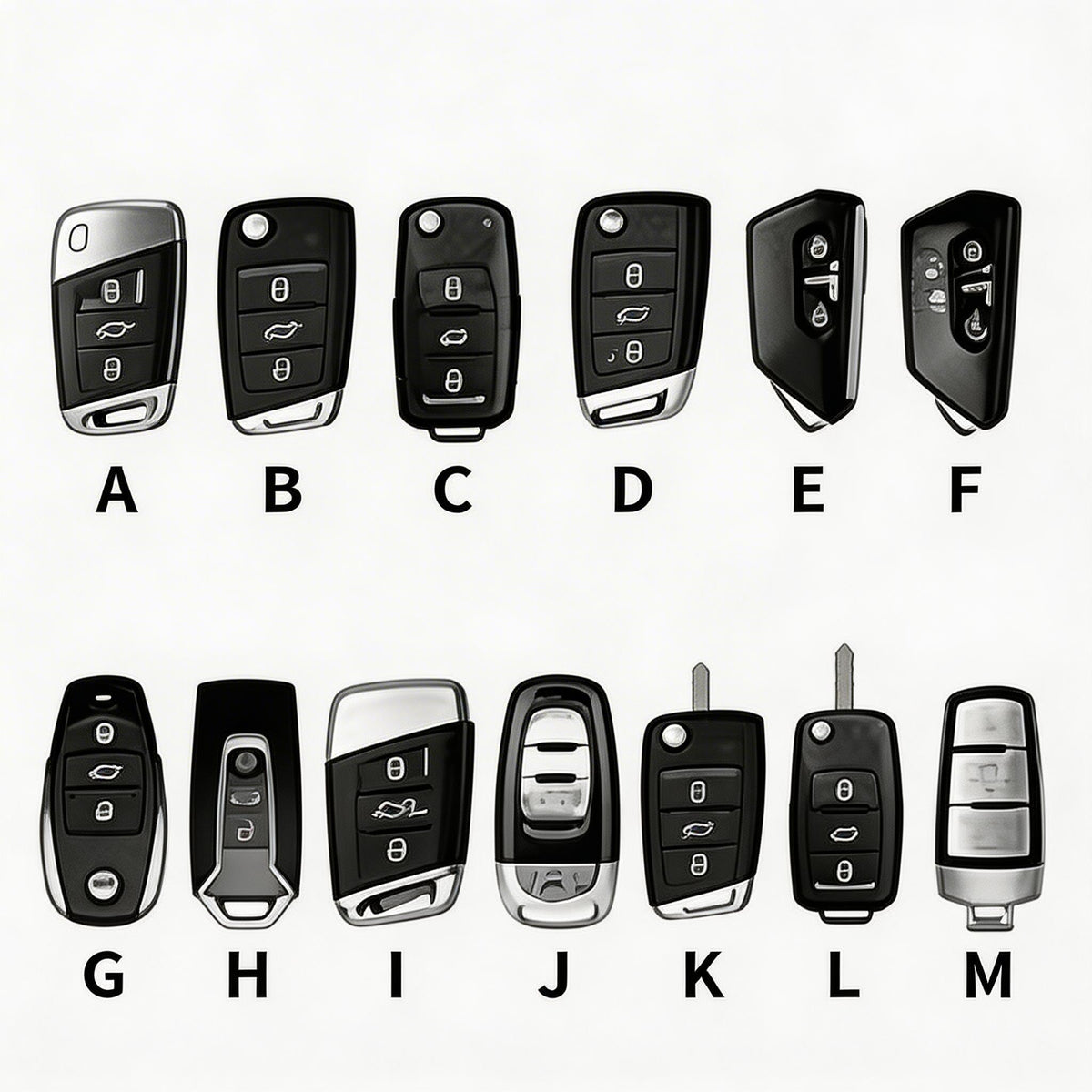 Top Grain Leather Volkswagen key Case