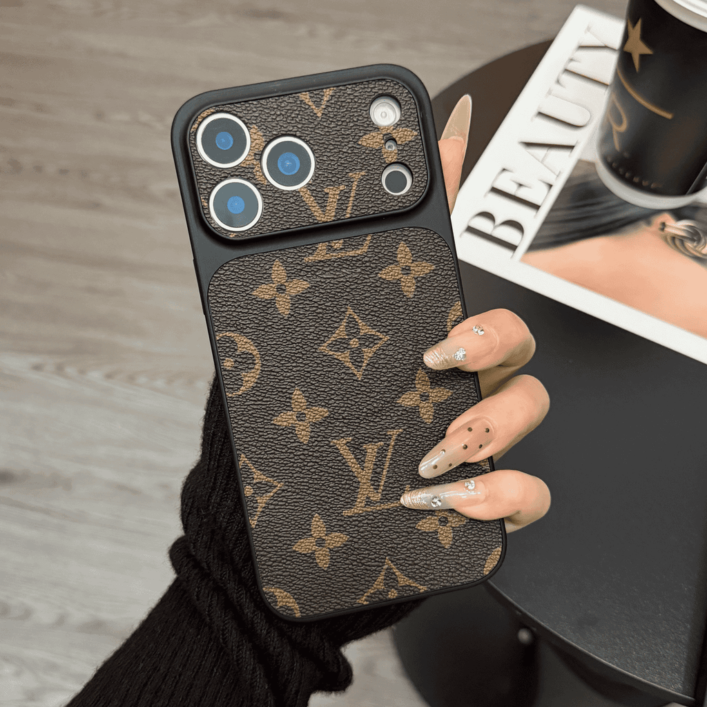 MagSafe Classic Monogram Leather iPhone Case